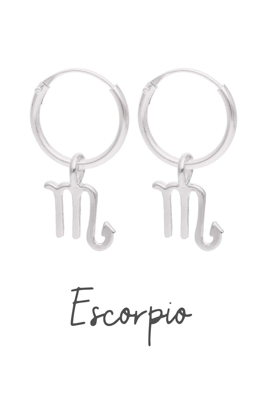 Scorpio Huggie Hoop Earrings – Made By Mary